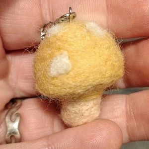 Light orange Mushroom keychain